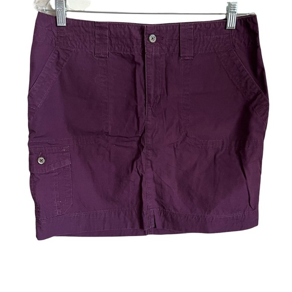 Eddie Bauer Ripstop Plumb Utility Cargo Skirt - Picture 1 of 9
